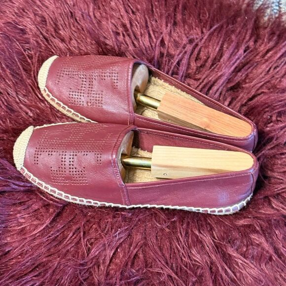 Tory Burch Tory Burch Red Logo Espadrilles Sz 9 - Picture 3 of 7
